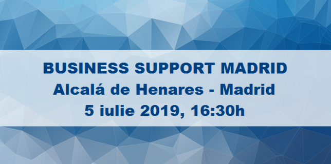 5 Iulie Un Eveniment pentru Afacerea Ta – BUSINESS SUPPORT MADRID, în Alcalá de Henares, Madrid