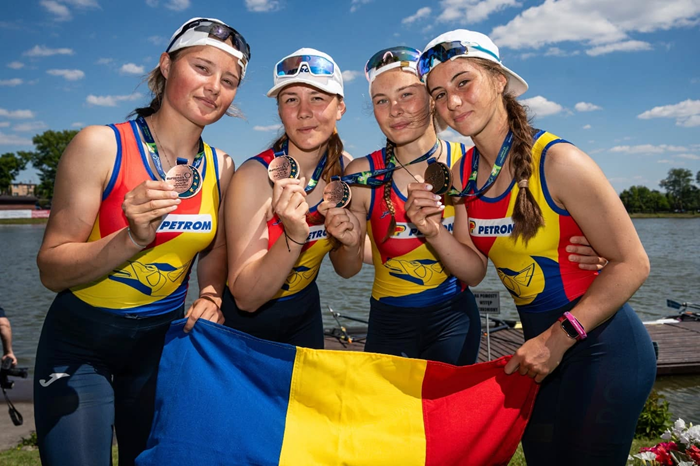 5 medalii pentru canotorii români, dintre care două de aur, la Campionatele Europene de Juniori din Polonia-3