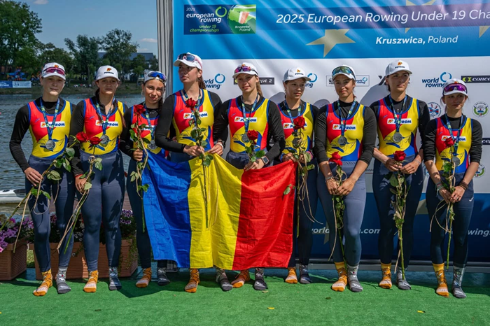 5 medalii pentru canotorii români, dintre care două de aur, la Campionatele Europene de Juniori din Polonia-4
