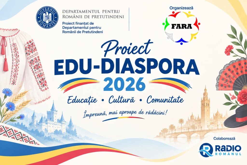 A DOUA CONFERINȚĂ REGIONALĂ EDU-DIASPORA 2026 - 26 SEPTEMBRIE 2026, Alcalá de Henares – Sediul Radio Românul