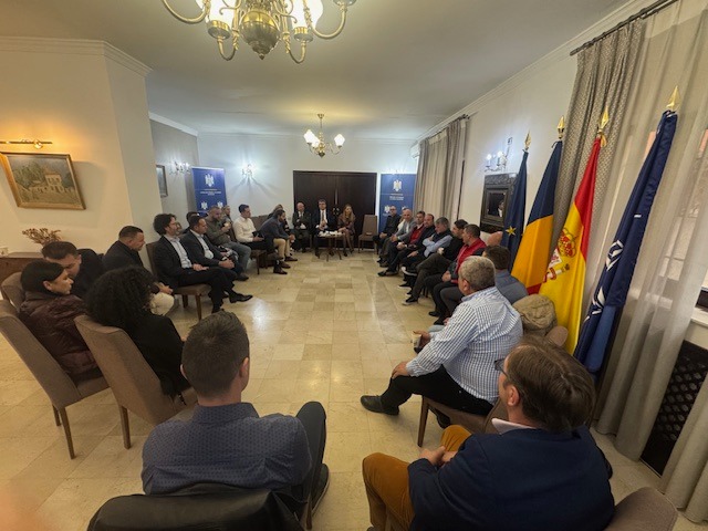 A doua reuniune cu mediul de afaceri românesc, la care au participat peste 30 de antreprenori români din capitala Spaniei