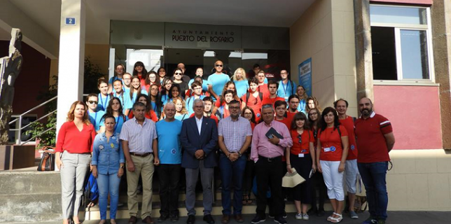 Alumnos de Rumanía y de Fuerteventura en un proyecto Erasmus organizado en Puerto del Rosario Fuerteventura