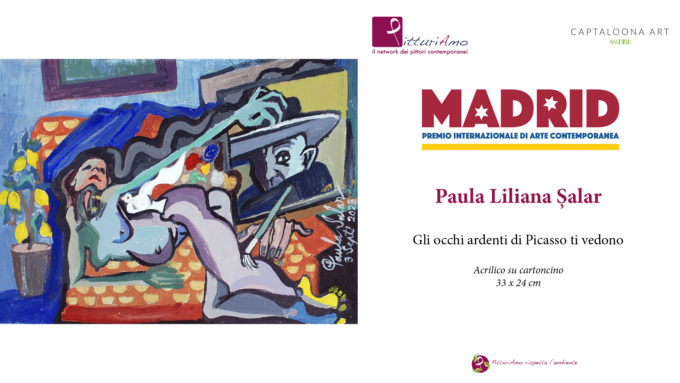 Artista româncă Paula Șalar participă cu două picturi la o expoziție de artă de la Madrid dedicată lui Pablo Picasso-1