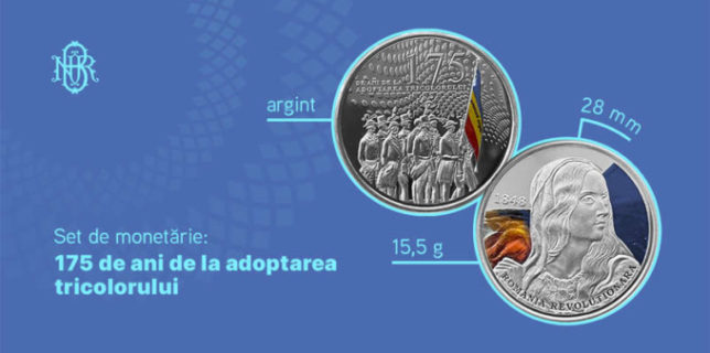BNR lansează un set de monetărie cu tema 175 de ani de la adoptarea tricolorului