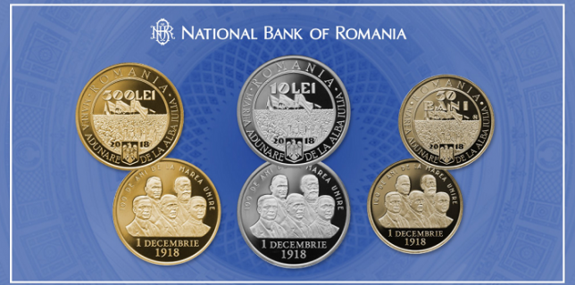 BNR pune în circulaţie o monedă din alamă având ca temă 100 de ani de la Marea Unire