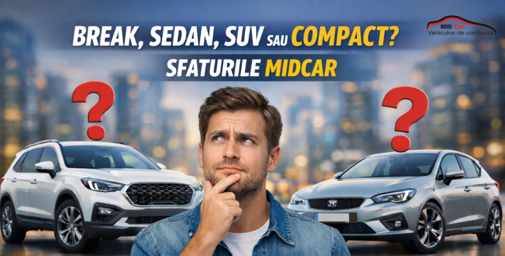 Break, sedan, SUV sau compactă Ce ar trebui să alegi în funcție de nevoile tale