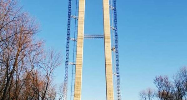Brăila: Firele de oţel din cablul de ancoraj de la Podul peste Dunăre pot înconjura Pământul de două ori