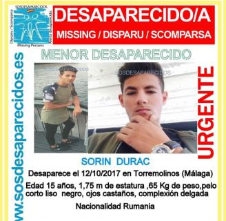 Buscan a un menor rumano de 15 años desaparecido en Torremolinos