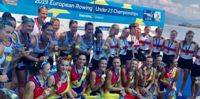 Canotaj România a cucerit 9 medalii de aur la Campionatele Europene Under 23 din Grecia