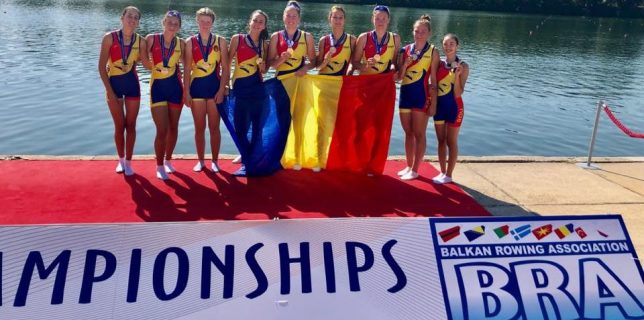 Canotaj România a câştigat 15 medalii, dintre care şapte de aur, la Balcaniada de Juniori I şi II