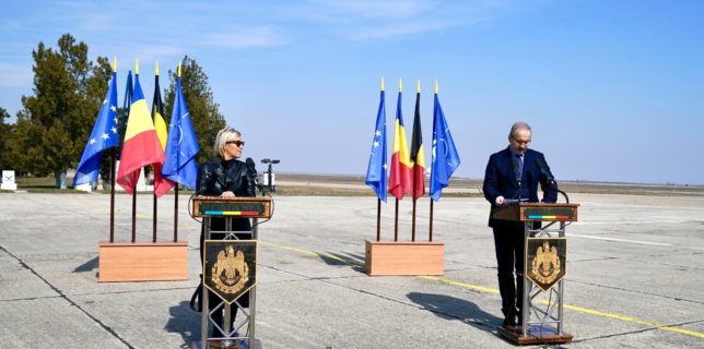 Constanţa: Miniştrii Apărării ai României şi Belgiei s-au întâlnit la Baza militară de la Mihail Kogălniceanu