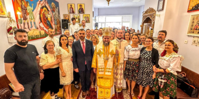 Consulul general al României la Bilbao la Sfânta Liturghie arhierească în Castro Urdiales