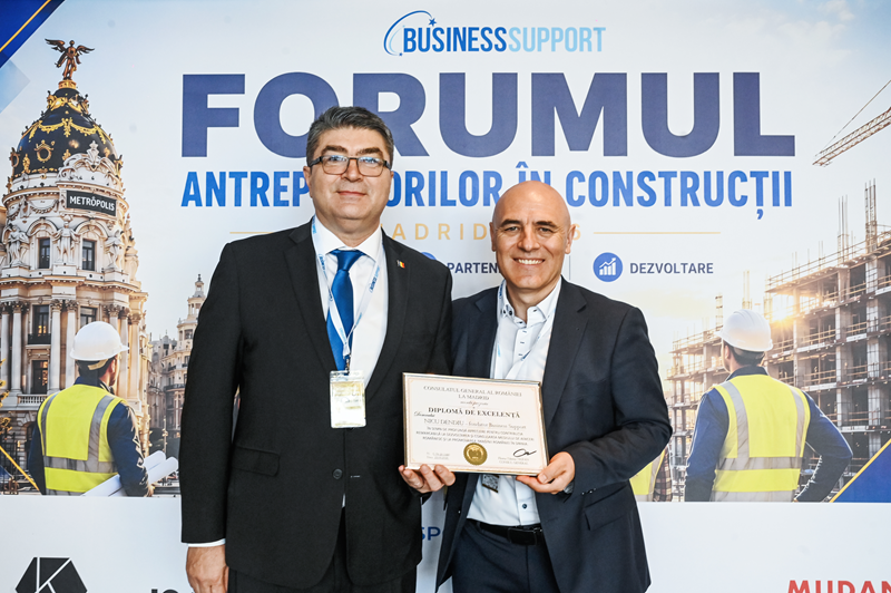 Consulul general al României la Madrid, Florea Tiberiu Trifan, a participat la Forumul Antreprenorilor din Construcții și Sectoare Conexe, organizat de Business Support-3