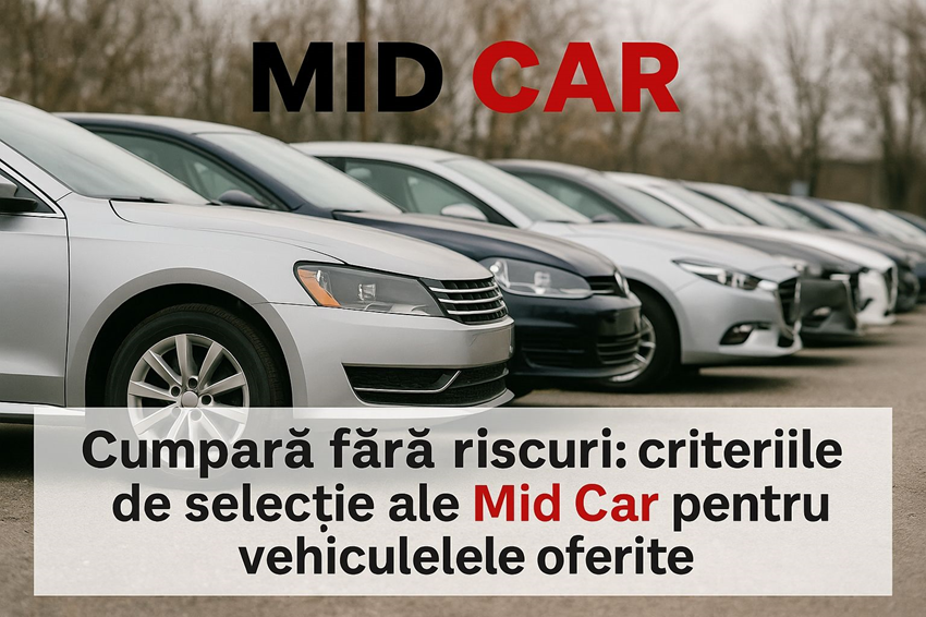 Cumpără fără riscuri criteriile de selecție ale Midcar pentru vehiculele oferite