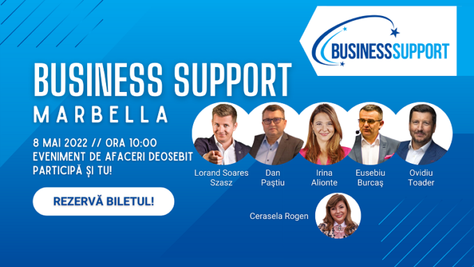 Dacă ai o afacere acest eveniment este pentru tine - În această duminică participă la Business Support Marbella-banner