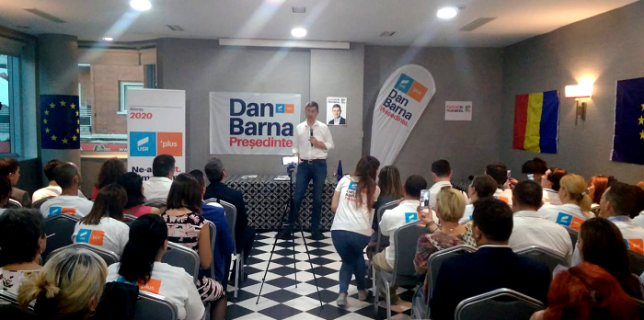 Dan Barna candidatul USR-PLUS la alegerile prezidențiale a avut o întâlnire cu românii de la Madrid