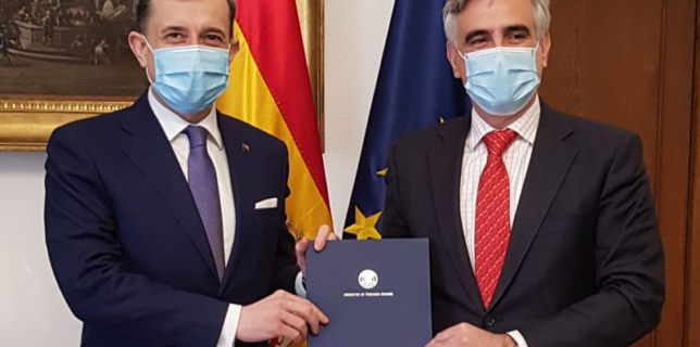 Depunerea copiilor scrisorilor de acreditare de către noul ambasador al României în Regatul Spaniei, George Gabriel Bologan