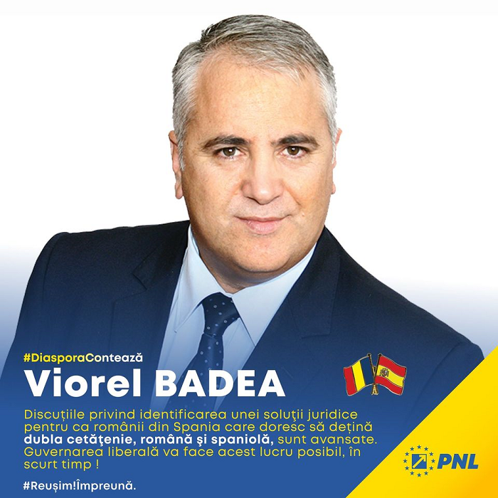 DiasporaContează Mesaj pentru Românii din Spania de la senatorul Viorel Badea președintele PNL Diaspora-1