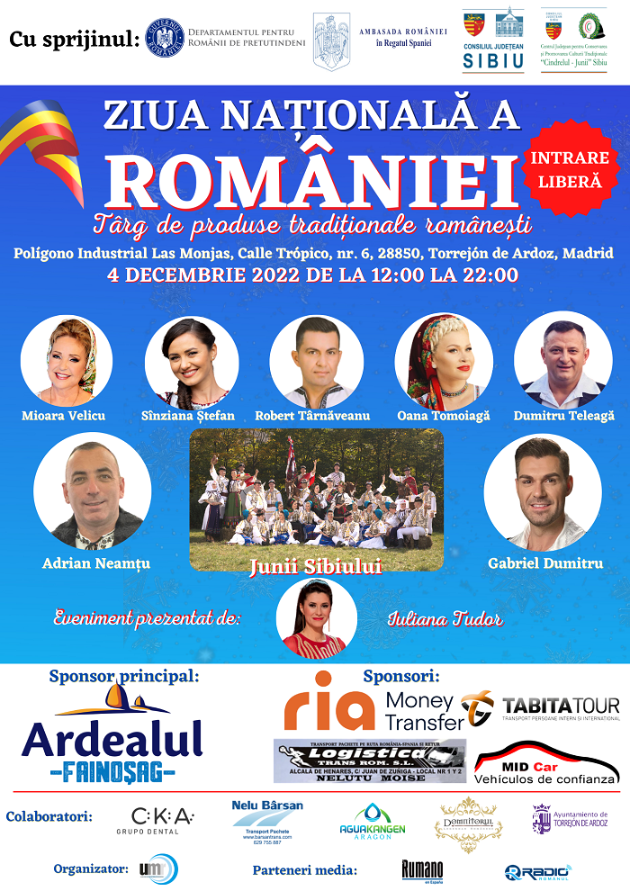 După 3 ani, marele Festival Tezaur Românesc revine în Torrejón-afis-1