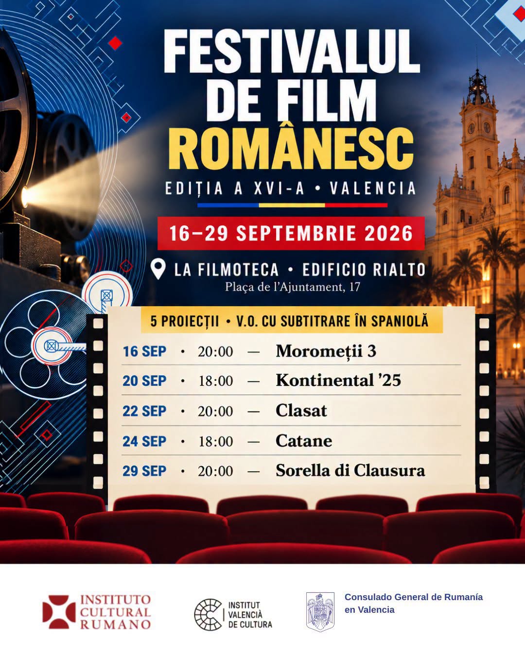 Festivalul de Film Românesc de la Valencia a ajuns la cea de-a XI-a ediție-afis