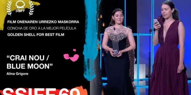 Filmul românesc Blue Moon a câştigat trofeul Concha de Oro la Festivalul Internaţional de Film de la San Sebastian