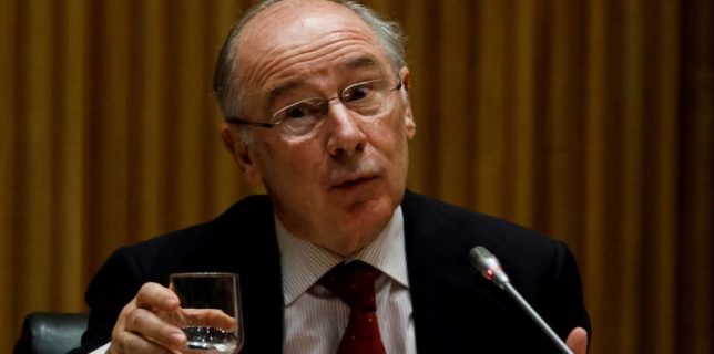 FILE PHOTO: Former International Monetary Fund Managing Director Rodrigo Rato attends a parliamentary commission investigating the financial crisis in Madrid