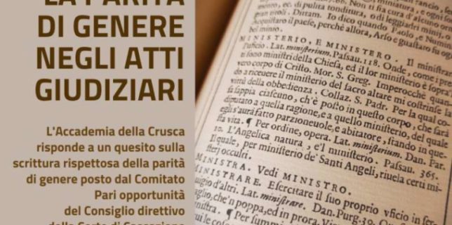 Italia: Accademia della Crusca recomandă să se evite folosirea simbolurilor de gen neutru în documentele oficiale