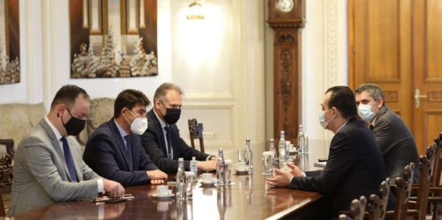 Ludovic Orban - întâlnire cu reprezentanţi ai Airbus Helicopters privind dezvoltarea industriei aeronautice din România