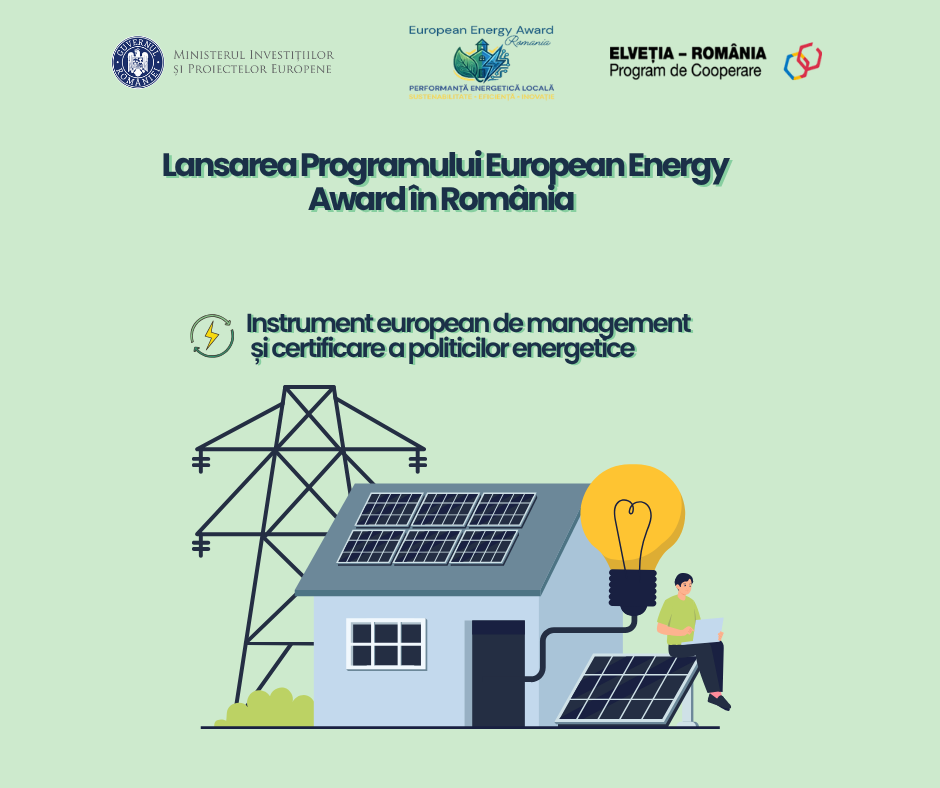 MIPE lansează programul European Energy Award în România – un instrument european de management și certificare a politicilor energetice