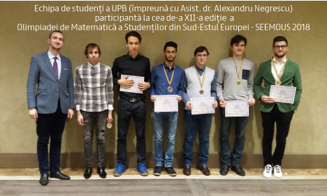 Medalii de Aur şi Argint pentru studenții Universității Politehnica din Bucureşti