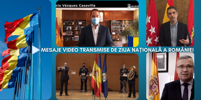Mesaje Video transmise de primari și alte autorități spaniole, de Ziua Națională a României