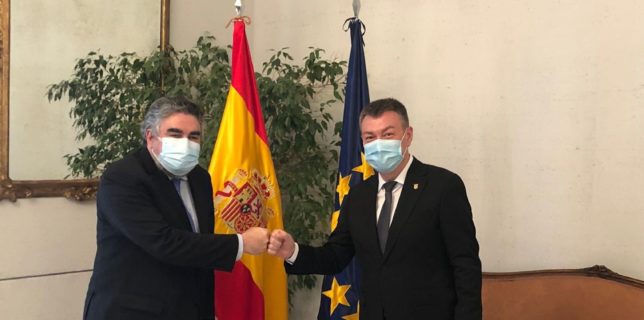 Ministrul Culturii, Bogdan Gheorghiu, s-a întâlnit cu ministrul spaniol al Culturii, José Manuel Rodríguez Uribes