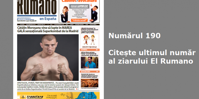 Numărul 190 Citește ultimul număr al ziarului El Rumano-1