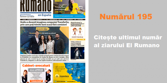 Numărul 195 Citește ultimul număr al ziarului El Rumano