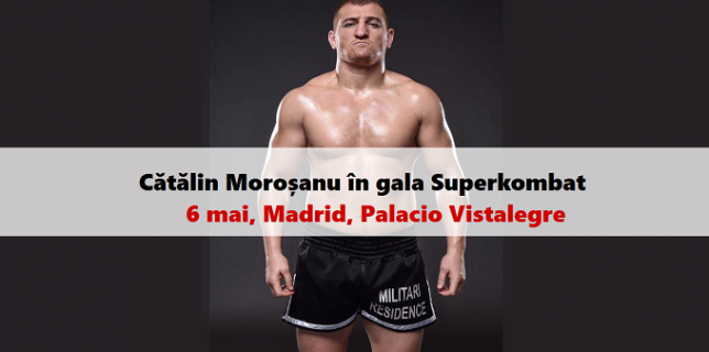 Pe 6 mai la Madrid Moroșanu se va întâlni cu românii din Spania în gala Superkombat