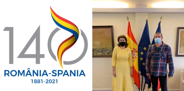 Prezentarea logo-ului câștigător „140 ani de relații diplomatice România-Spania”