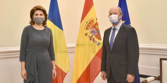 Reuniune a ambasadorului cu ministrul spaniol al Justiției. S-a discutat și despre dubla cetățenie română și spaniolă
