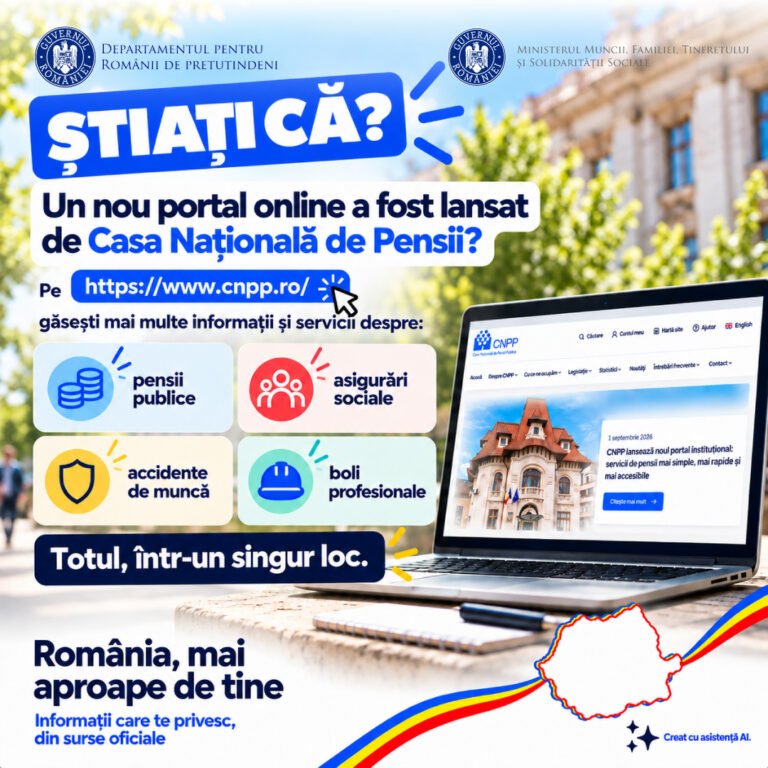România, mai aproape de tine Informații despre pensie, stagii de cotizare sau pensii internaționale