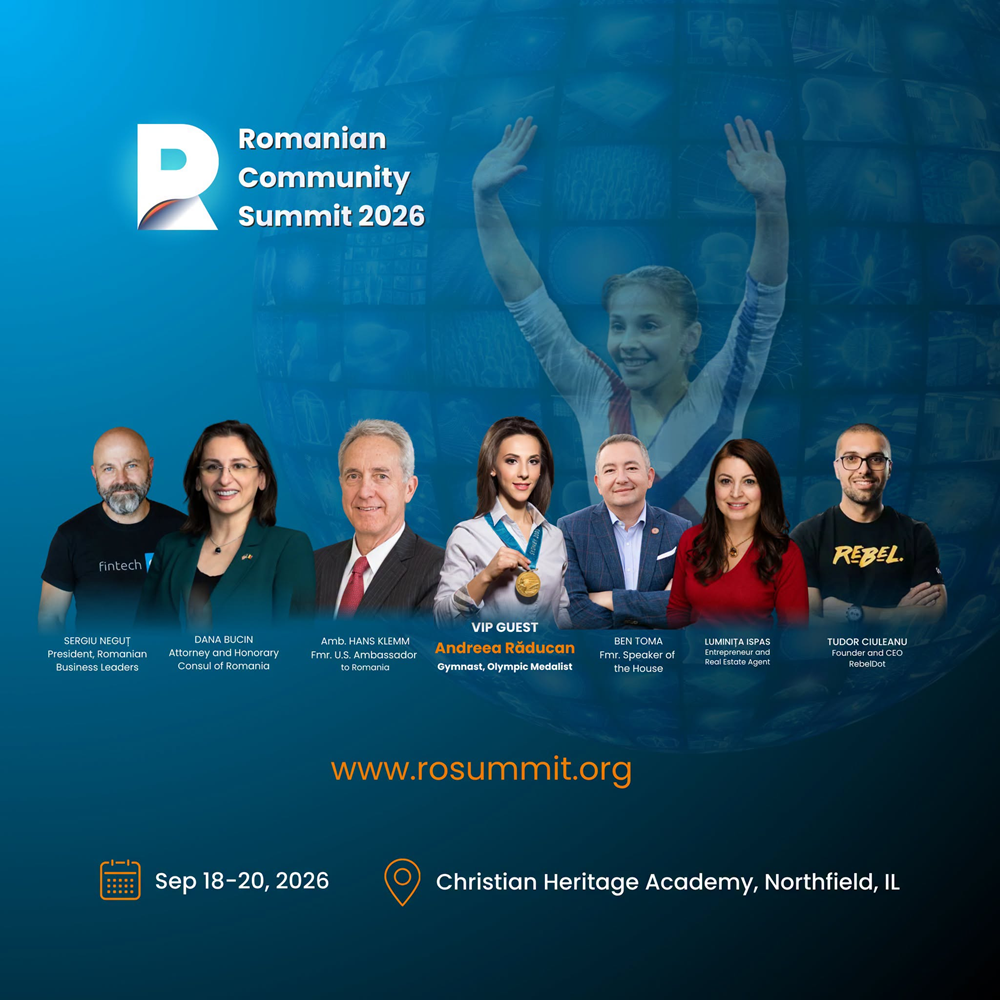 Romanian Community Summit 2026 va avea loc în perioada 18–20 septembrie, la Chicago