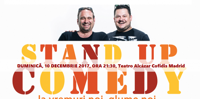 Românii din Spania vor râde în hohote la un spectacol de comedie cu Bobonete la Madrid