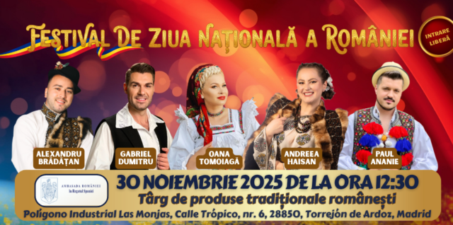Sărbătorim Ziua Națională a României la Madrid, la un festival cu produse tradiționale românești! Sarbatorim-Ziua-Nationala-a-Romaniei-la-Madrid-la-un-festival-cu-produse-traditionale-romanesti-web