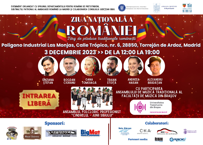 Sărbătorim împreună la Festivalul de Ziua Națională a României, la Madrid