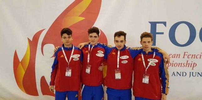 Scrimă Echipa masculină de sabie, cea mai bună clasare a României la Europenele de cadeţi