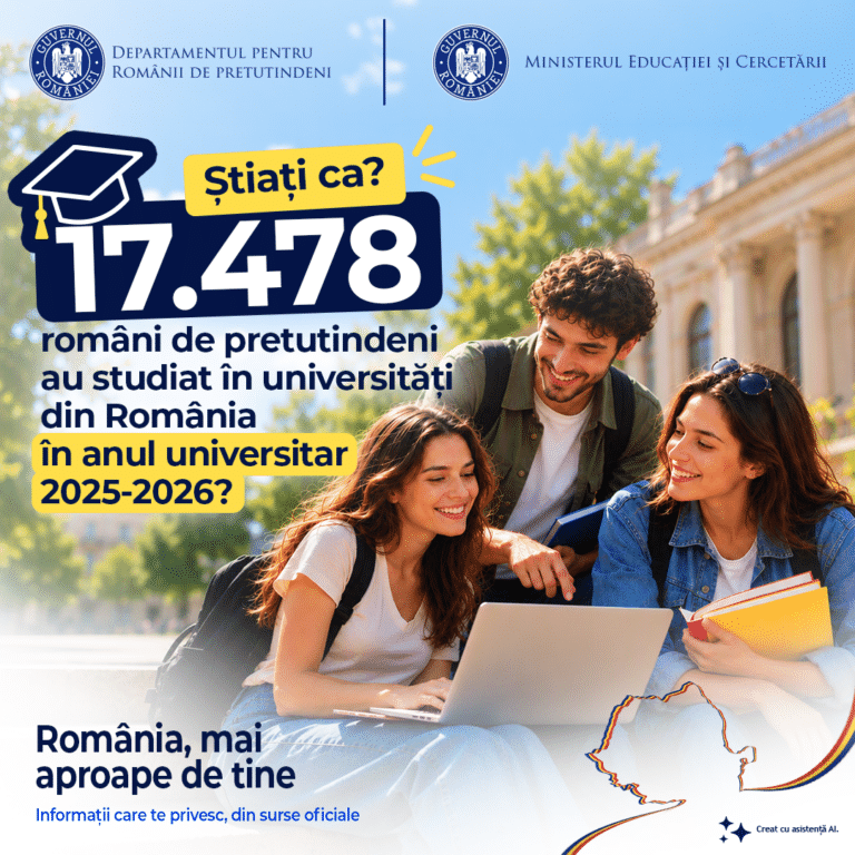 Studii și calificări România, mai aproape de tine - Ce finanțează Ministerul Educației și Cercetării pentru bursierii români de pretutindeni