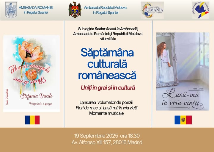 Uniți în grai și în cultură - eveniment literar România - R. Moldova