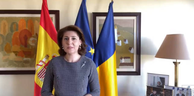 VIDEO: Ambasadoarea României în Spania îi felicită pe români şi propune ''un exerciţiu de luciditate şi de adaptare la o lume în schimbare''