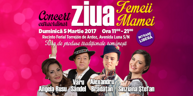 Vino să sărbătorim Ziua Femeii și Ziua Mamei într-un concert extraordinar în Torrejón de Ardoz-Madrid-2