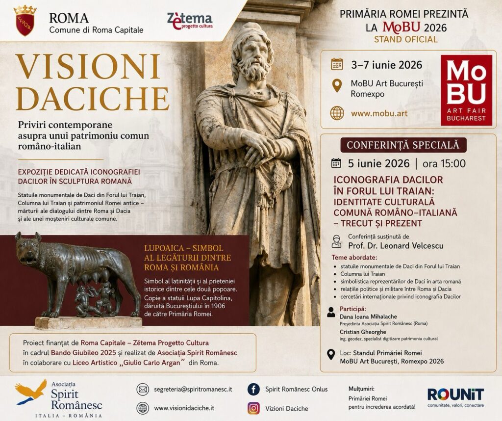 Visioni Daciche la MoBU 2026 patrimoniul comun dintre Roma și România, prezent în standul oficial al Primăriei Romei