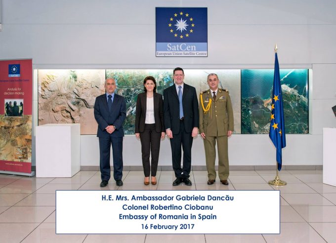 Vizita Ambasadorului României la Centrul Satelitar al UE de la Torrejón de Ardoz.