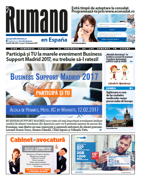 Numărul 184 al Ziarului El Rumano, descarcă aici!